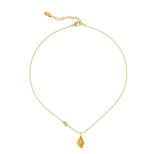 黄子弘凡同款AmberLollipop天然黄水晶项链女锁骨链宝石吊坠礼物