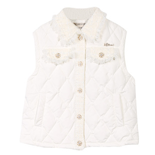 IVY HOUSE常春藤儿童装女童马甲冬季 香风轻薄羽绒服背心外套亲子