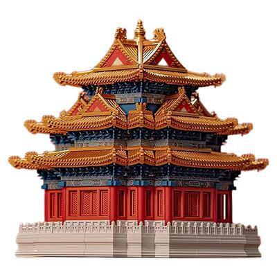 紫禁城故宫角楼积木高难度榫卯结构玩具男孩国潮建筑模型生日礼物
