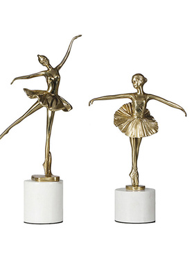 雕塑摆件纯铜欧式美式新中式铜人