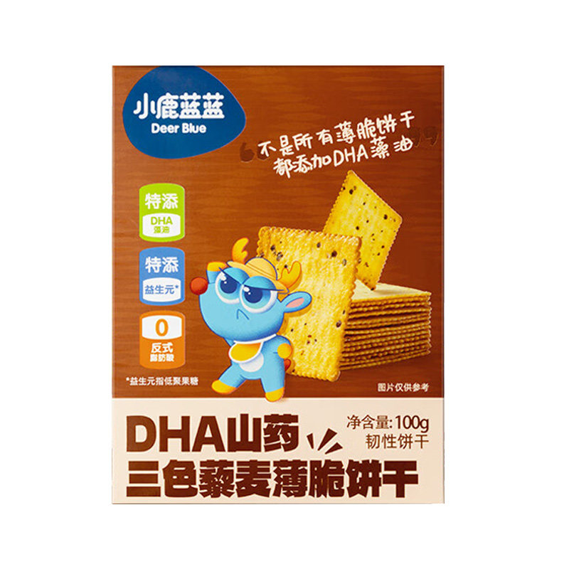 小鹿蓝蓝DHA山药三色藜麦饼干