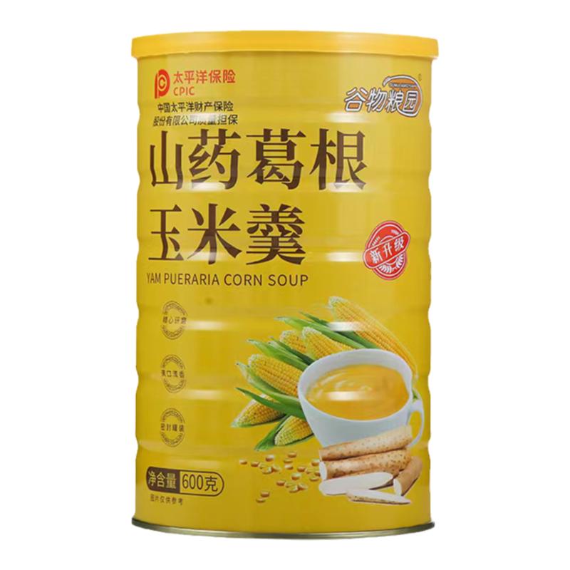 谷物粮园山药葛根玉米羹600g*2罐