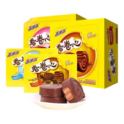 高乐高卷卷心巧克力蛋糕600g零食