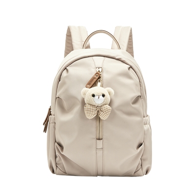 天美意简约休闲包包女双肩包大容量户外背包2026春季新款X3212AX6