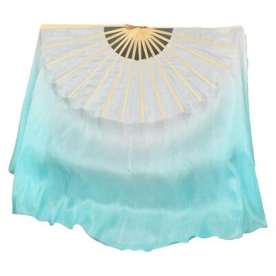 齐舞戏剧谷雨真丝舞蹈扇渐变