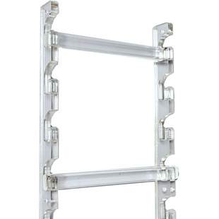 亚克力任意撑衣柜内挂衣杆衣通杆衣柜支撑杆法兰座可调节挂衣杆