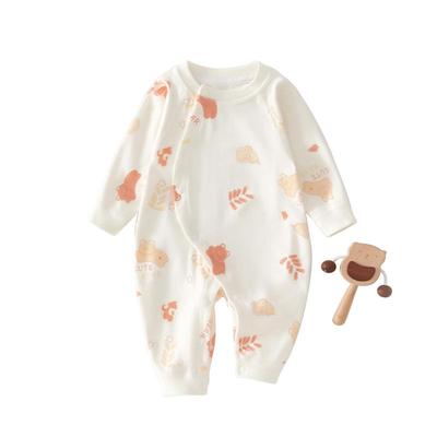 小聪熊婴儿衣服春秋季纯棉连体衣