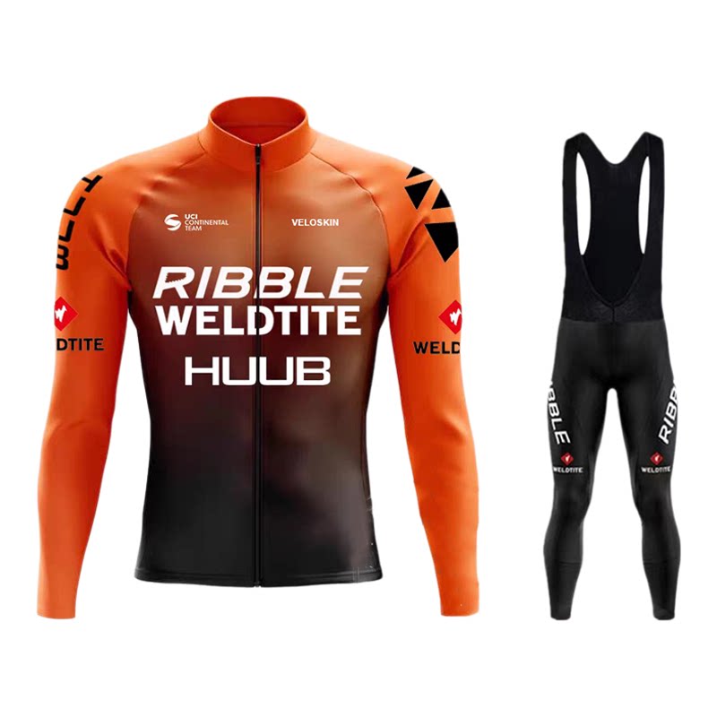 HUUB保暖长袖骑行套装抓绒春秋