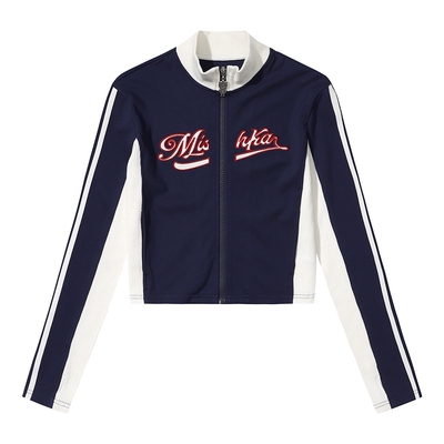 Mishka美式字母贴布绣开衫卫衣