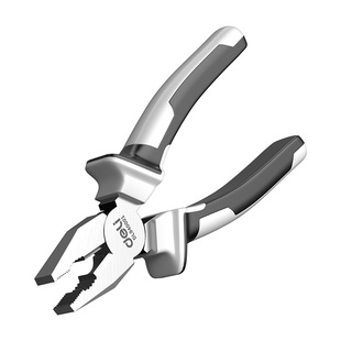 得力工业级尖嘴钳多功能省力夹持剪切电工用斜嘴钳子老虎钳钢丝钳