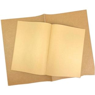 a3牛皮纸内页笔记本子车线软抄a4线圈空白8k竖翻本学生加厚设计师