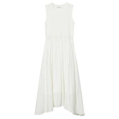 热风2025年秋季女士拼接针织长裙