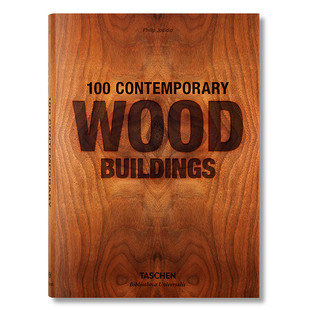 【预订】TASCHEN 100例当代木质建筑 [图书馆系列] 100 Contemporary Wood Buildings 英文进口原版设计图书