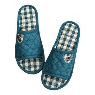 儿童不扰民加厚布底防滑幼儿园女室内亲子可机洗春秋男宝宝拖鞋