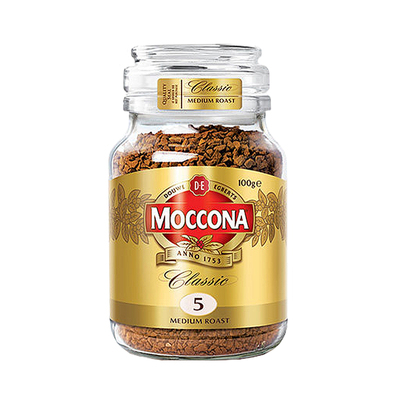 【4罐】moccona摩可纳咖啡荷兰进口5号中度烘焙速溶黑咖啡100g