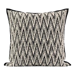 ELIN LONYAIN现代简约黑色沙发黑白咖装饰靠垫抱枕样板房方枕搭毯