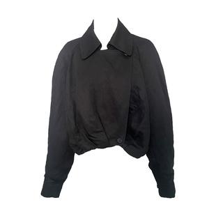 容子木ROSEMOO24年秋季新款亚麻挺括风衣式短款外套RCL3WL259B