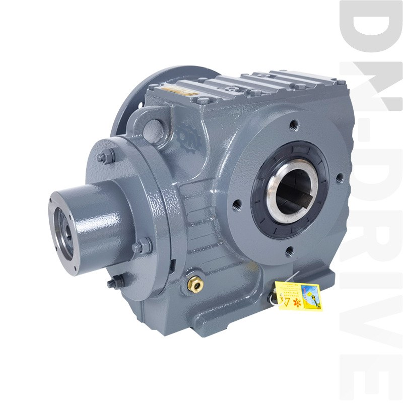 SAF系列涡轮减速箱 SAF57空心轴立式法兰斜齿轮蜗轮蜗杆减速机