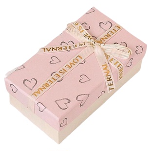 蝴蝶结口红盒天地盖包装盒送女友高级感礼品盒情人节首饰盒子批发