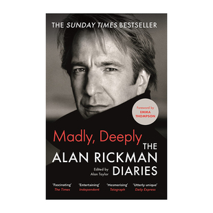 【现货】【斯内普教授】 Madly Deeply: The Alan Rickman Diaries,疯狂与深情:艾伦·瑞克曼日记(简装)英文原版图书进口 传记