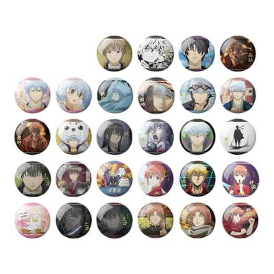 银魂正版触感膜吧唧徽章 方瓜社CubeMelon 28款 盲盒 万事屋