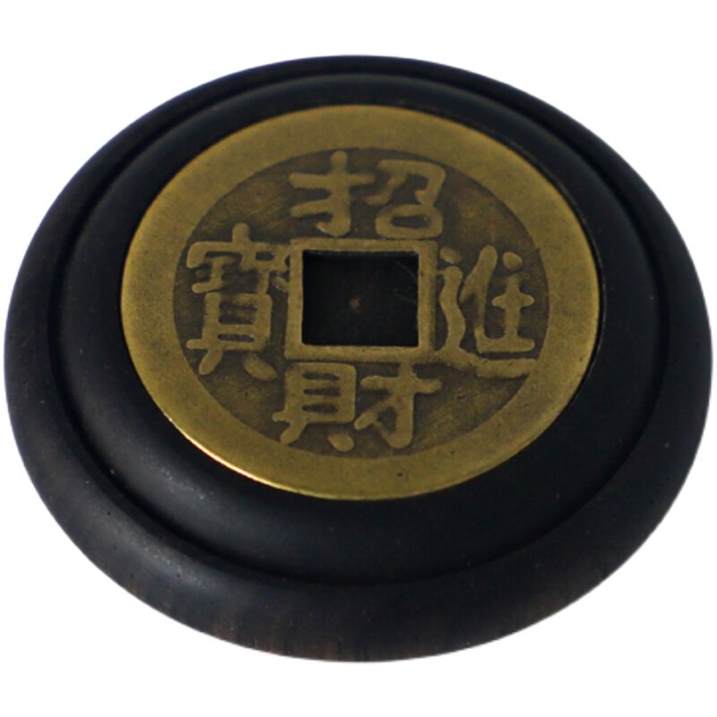 镶嵌天然配饰实木盖子可旋转文玩