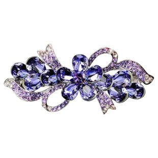 发夹发卡头饰水钻发饰韩国顶夹横夹小夹子卡子优雅弹簧夹镶钻