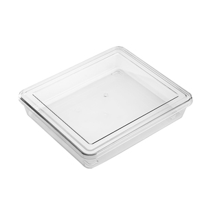 塑料方盘长方形盘子提拉米苏托盘凉菜盘商用冰粉容器盒子蛋糕模具