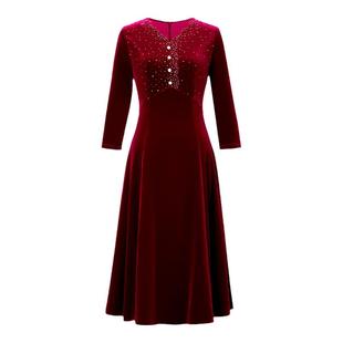 名兰世家妈妈婚礼连衣裙原创设计师品牌小众喜婆婆婚宴装礼服高贵