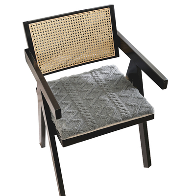 秋冬毛绒坐垫透气防滑可拆洗