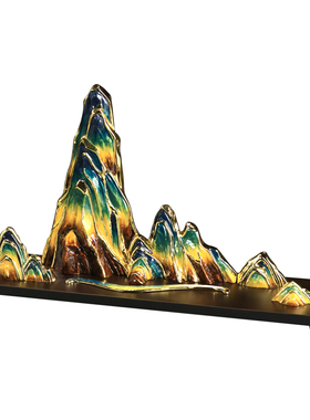 千里江山新中式摆件玄关高端装饰