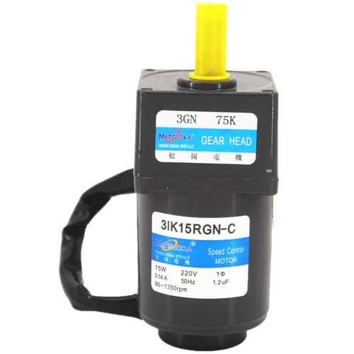 松岗传动微型调速电机交流220V齿轮减速马达5IK120RGN-CF120W烤羊