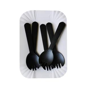 一次性长方形纸盘刀叉碟蛋糕餐具餐盘生日套装盘叉组合手工三合一