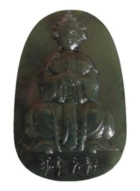 道家泰山玉碧霞元君护身吊坠