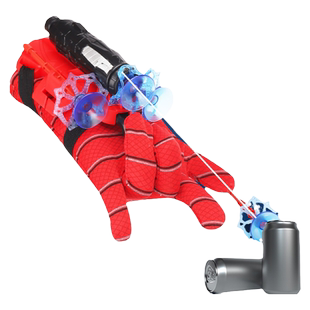 蜘蛛发射器儿童吐丝侠软弹枪玩具男孩英雄侠黑科技吐丝手套可发射