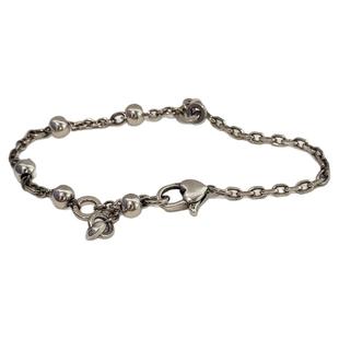 hellojune 通体925银做旧复古手工银饰星星手链 钱多多钱币红绳