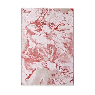 玖慕桑蚕丝围巾真丝拉绒披肩女士秋冬红色保暖送妈妈本命新年礼物