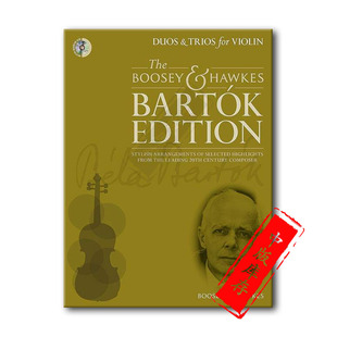 贝拉 巴托克 小提琴二重奏和三重奏 2-3把小提琴 附CD 博浩原版乐谱书 Bela Bartok Duos and Trios for Violin BH13222