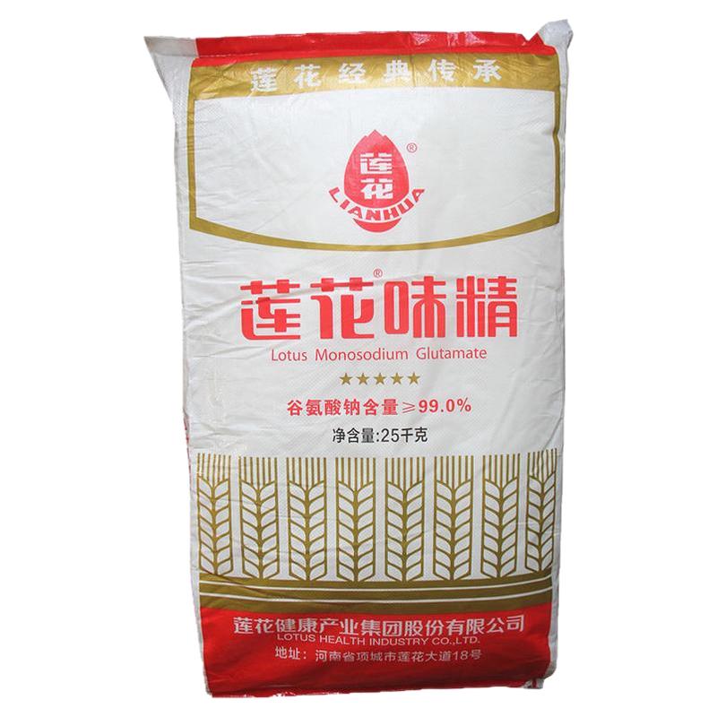 正宗莲花味精大袋商用50斤25kg大包装颗粒60目高纯度厂家直销批发