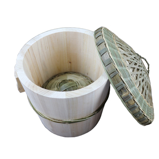 木蒸饭桶蒸饭木桶家用四川香椿树甑子木桶饭蒸米饭桶大商用木蒸笼