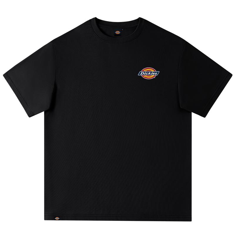 Dickies2026年夏季纯棉男士短袖T恤圆领黑色宽松休闲半袖上衣服A