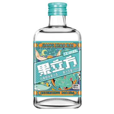江小白果立方23度蜜桃味果汁酒 168ml微醺自饮低度酒果汁白葡萄味