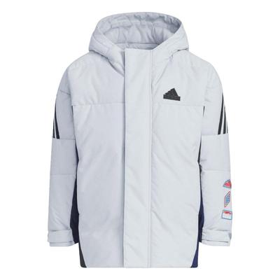 阿迪达斯小童拒水保暖鸭绒羽绒服