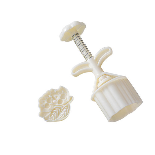 月饼模具新款2025按压手压式烘焙75克家用桃山皮冰皮广式压花磨具