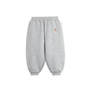 whitewheat儿童2025冬季新款裤子男女童束脚长裤宝宝保暖加绒裤厚