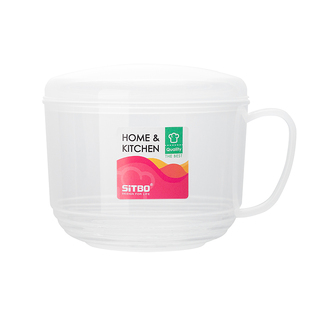 牛奶杯子带刻度燕麦早餐杯可微波加热泡面碗塑料饭盒豆浆杯带手柄