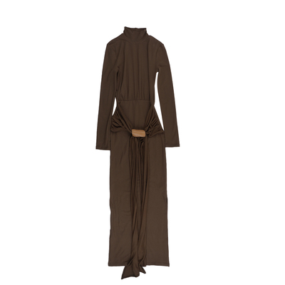 御姐高级感高领连衣裙