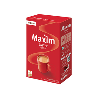 麦馨MAXIM原味三合一速溶咖啡韩国进口原味红麦馨100条礼盒装