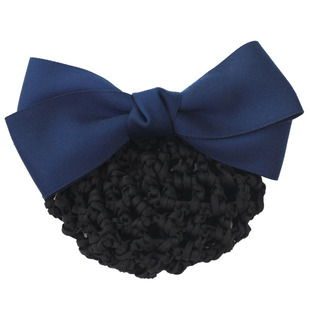 职业头花发网简约韩版发饰空姐银行护士服务员工作发夹盘发网兜女