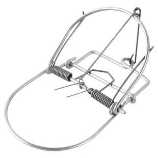 耗子铁夹捕鼠器粘老鼠贴圆形抓鼠野外除四害家用装老式铁老鼠夹子